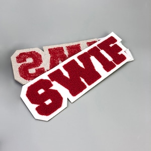 100 chenille patches letterman, chenille logo patch, varsity badges, towelling embroidery patch letters, chenille varsity letters