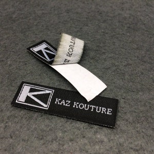 600 pcs adhesive fabric label,adhesive label,self adhesive fabric label