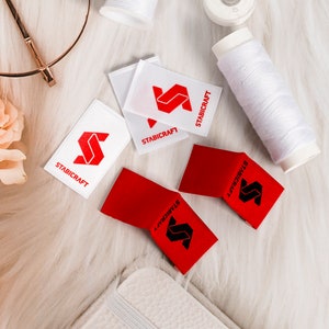 Etichette di abbigliamento personalizzate cucite in raso, Etichette in raso personalizzate, Etichette per la cura del lavaggio, Etichetta del marchio Satin, Etichette fatte a mano, Etichette pieghevoli per la cura