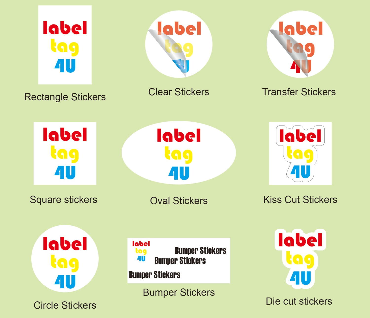 100 Custom die cut sticker stickers shape designdie cut | Etsy