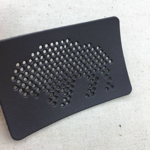 50 Iron On Leather Label Glue Patch Custom Pu Image 0