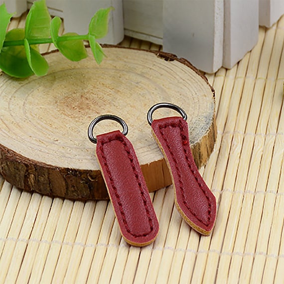 50 Leather Puller Custom Zipper pulls Zipper Pull Zip | Etsy