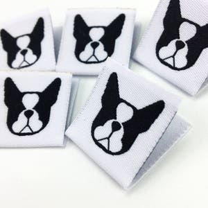 30 etichette tessute a buon mercato, etichette tessute piega centrale, etichette tessute personalizzate, etichette di abbigliamento, etichette tessute, etichette di abbigliamento tessute personalizzate