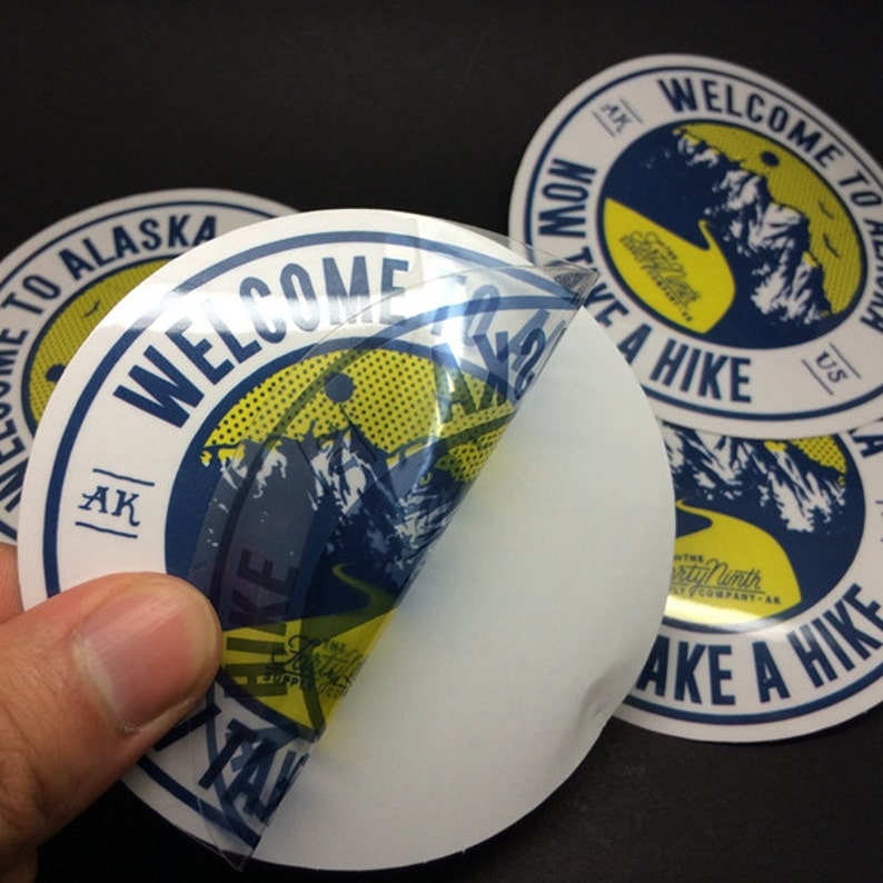 100 Custom Clear Stickers Clear Glass Sticker Transparent Etsy