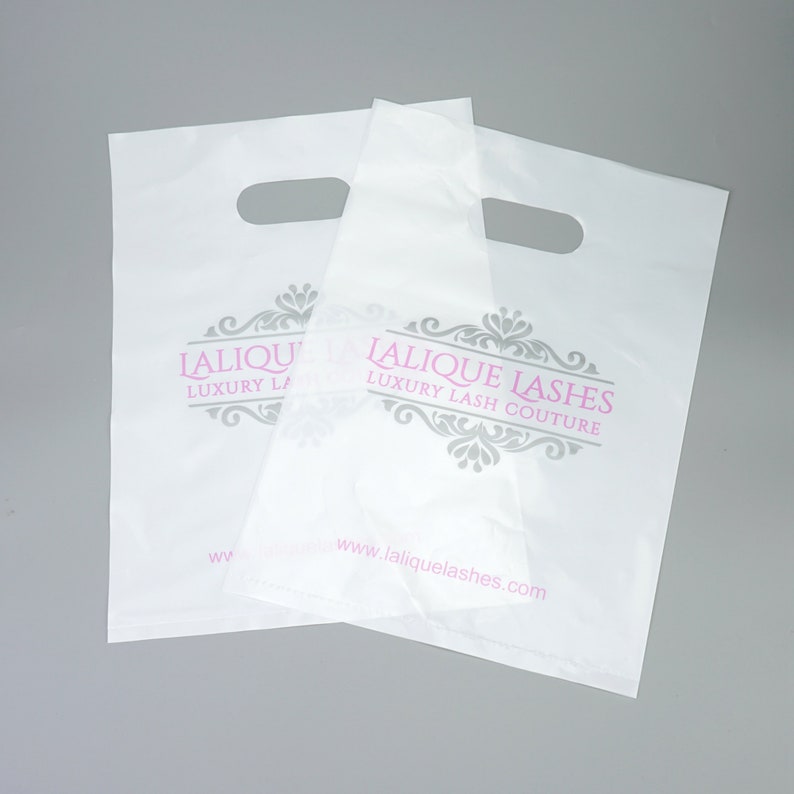 100pcs 12x15.5 Custom shopping bags with logo, plastic shopping bags with logo, custom poly die cut bags image 10