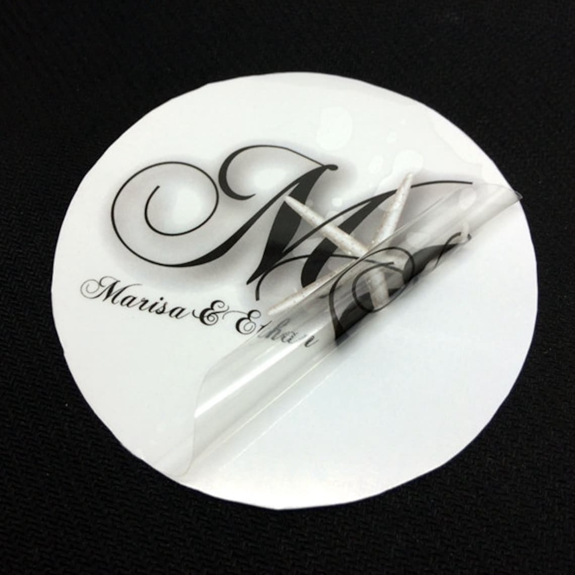 100 Custom Clear Stickers Clear Glass Sticker Transparent Etsy