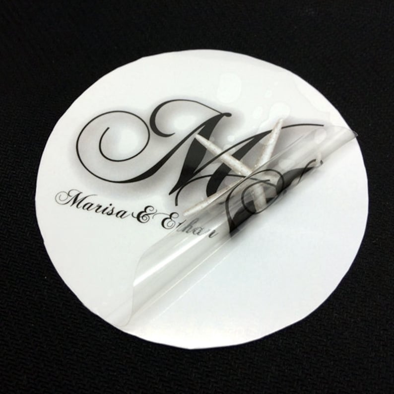 100 Custom Clear Stickers Clear Glass Sticker Transparent Etsy