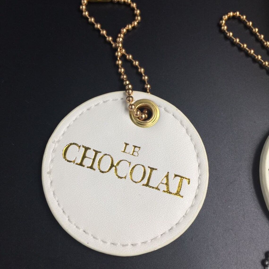 100 Leather Hang Tags Gold Foil Leather Tag Gold Eyelets Etsy