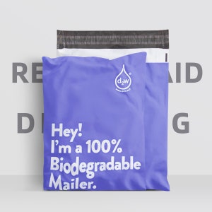 Bolsas de polietileno compostables para envíos postales, biodegradables y respetuosas con el medio ambiente, de 50 a 1000 unidades, sobres de polietileno biodegradables personalizados con autosellado