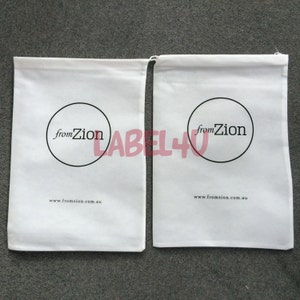 Custom non-woven bag, custom drawstring dust bag image 2