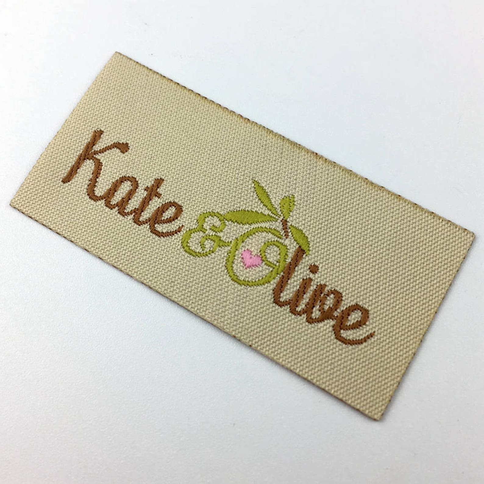 1000pcs Iron on Woven Labels iron on name label iron on name Etsy