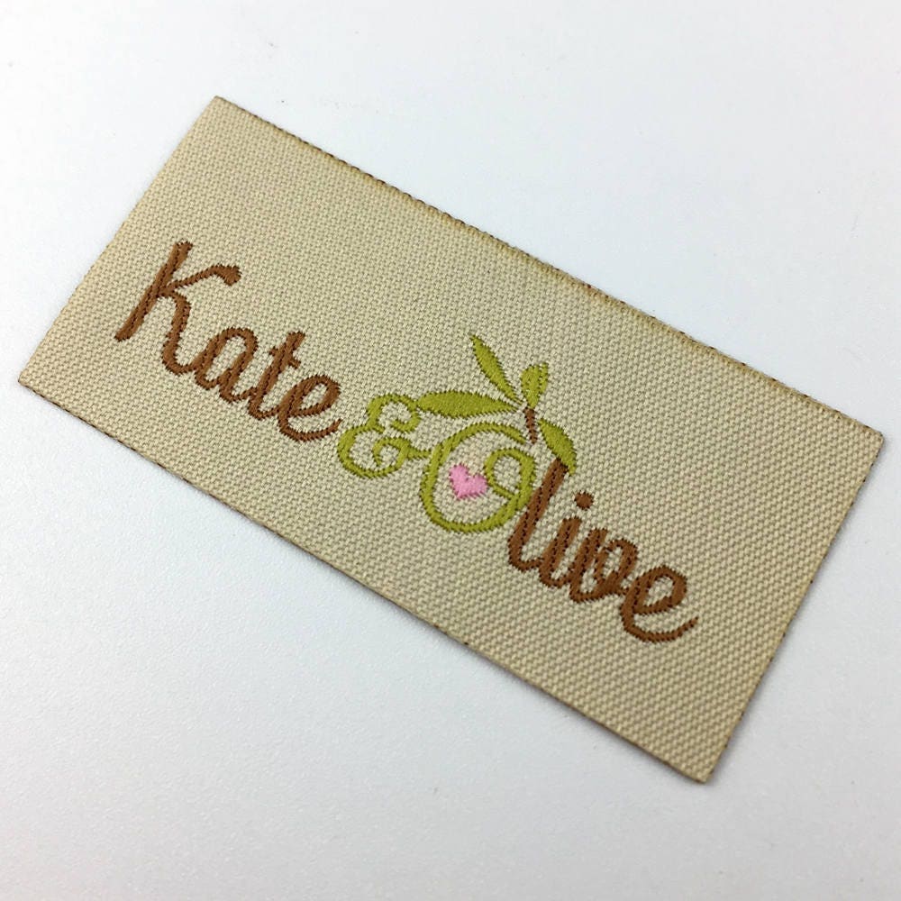 1000pcs Iron on Woven Labels iron on name label iron on name Etsy