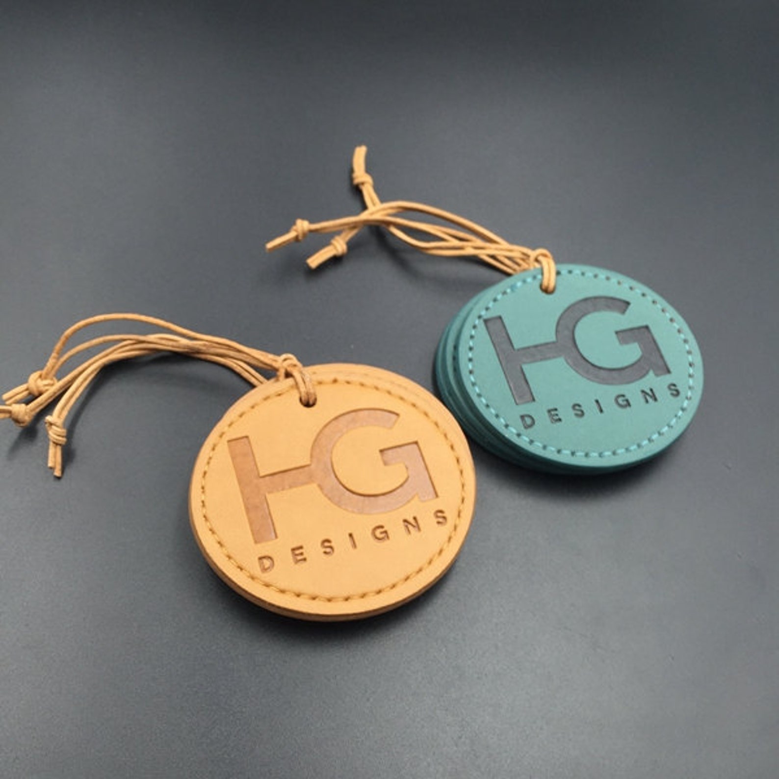 200 Custom Leather Hang Tags Leather Hangtag for Clothing Etsy