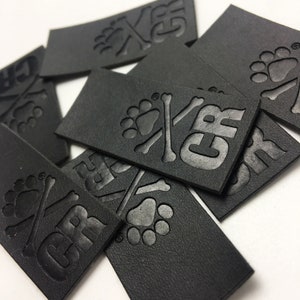 Custom Leather Patches | Heat Transfer Iron On Genuine Leather | Optional Hook and Loop Backing | | Laser Engraved Leather Patches