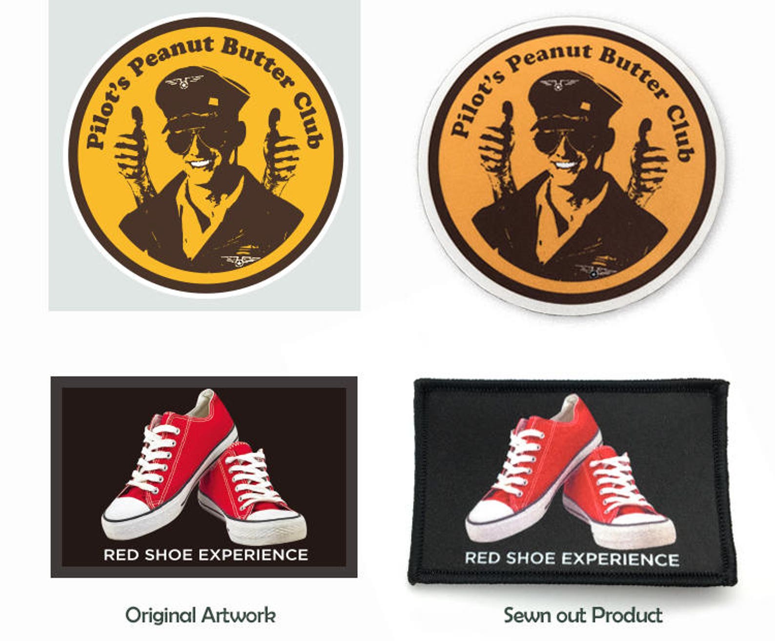 50 Silk Screen Patches Screen Printed Patches Printed Etsy