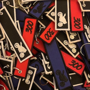 Anime Embroidered Jet Tag Flight Key Chain Pilot Airplane Motorcycle Flight Tag Key Tag high quality Car Personalized Text
