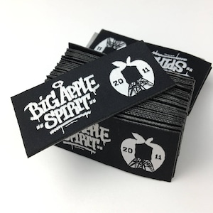 1000 woven labels, Iron-on labels,  iron on name tag, Iron on Woven Labels, iron-on clothing labels, personalized heat transfer