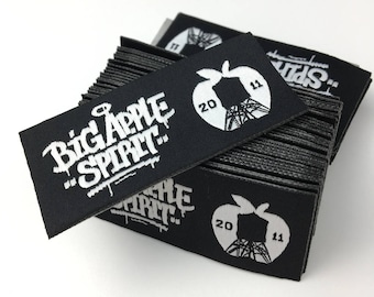 1000 woven labels, Iron-on labels,  iron on name tag, Iron on Woven Labels, iron-on clothing labels, personalized heat transfer