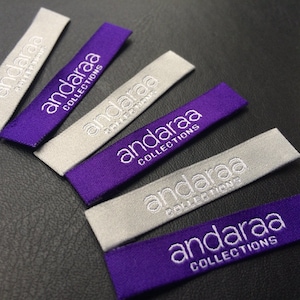 100 HD woven labels, woven labels custom, woven tags, upgrade high density woven label