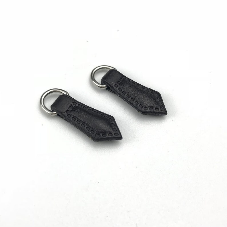 50 Custom Leather Zipper Personalized Leather Zipper Pulls Etsy