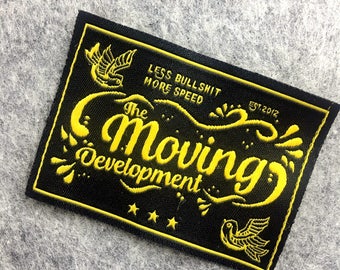 300 Custom clothing labels, Custom woven labels，Woven label for Text Only Clothing Labels