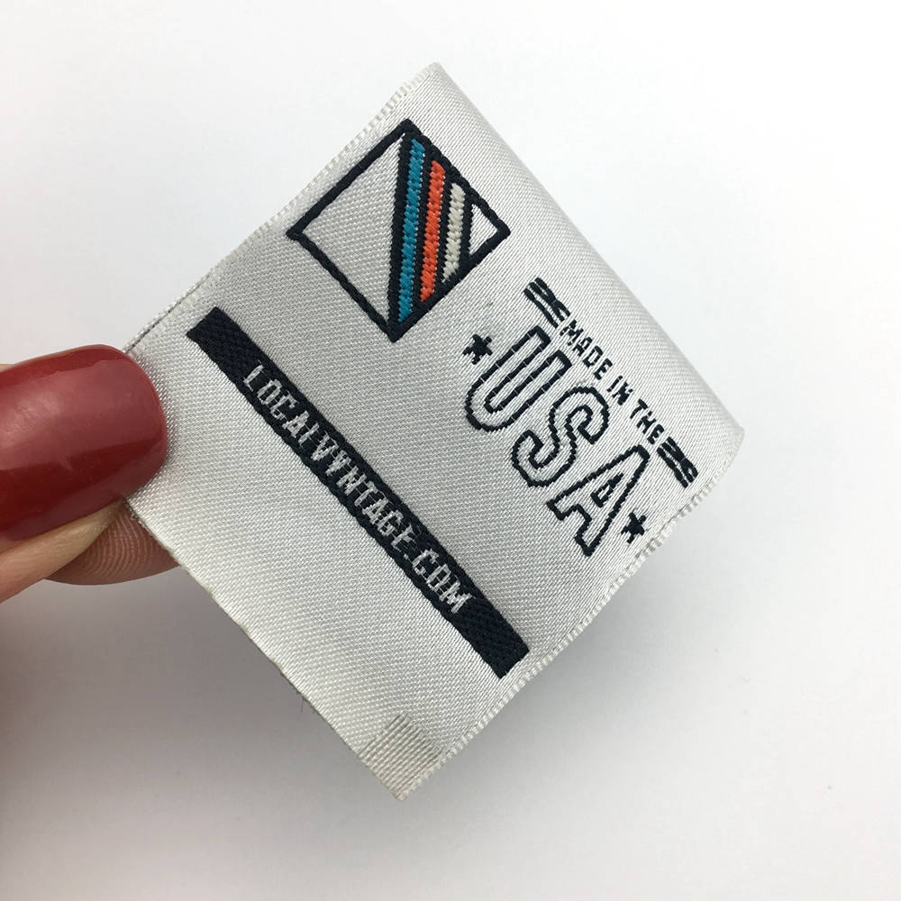300 custom satin woven labels silk woven labels woven satin Etsy