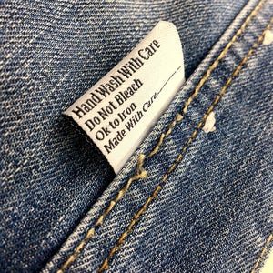600 Woven labels, Custom woven tag, Garment woven label, Clothing tags, Fabric tag, Personalized tag