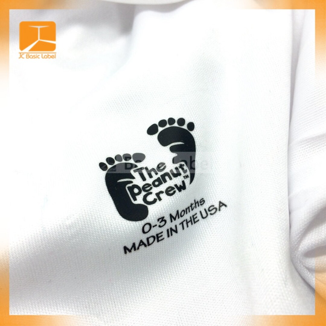 250 Tagless Labels, Iron on Printed Labels, Clothing Labels, Printed ...