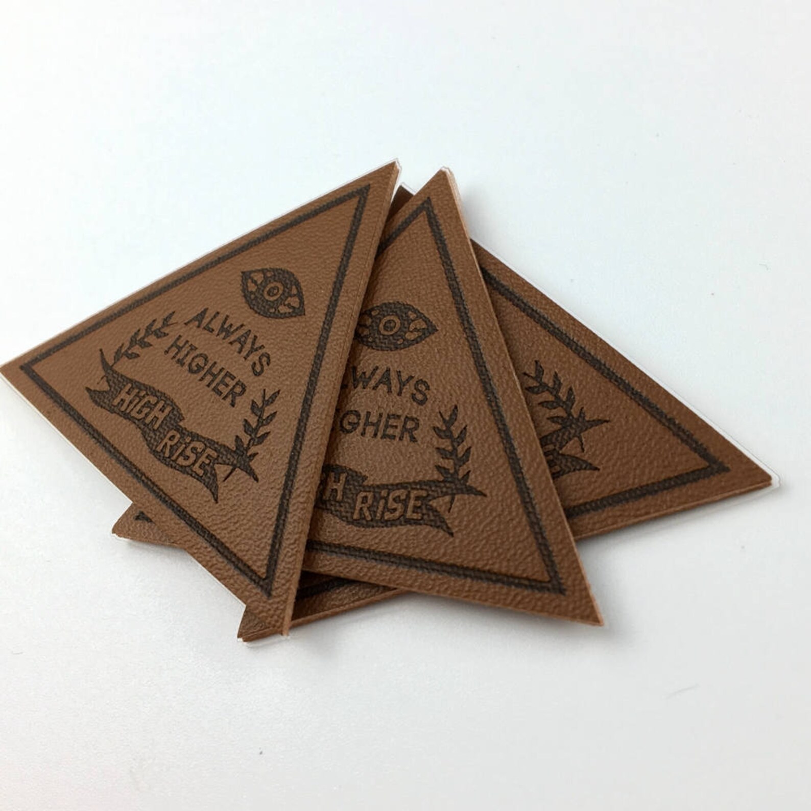 50pcs Leather Patches Custom Embossed Leather Patch Pu Etsy