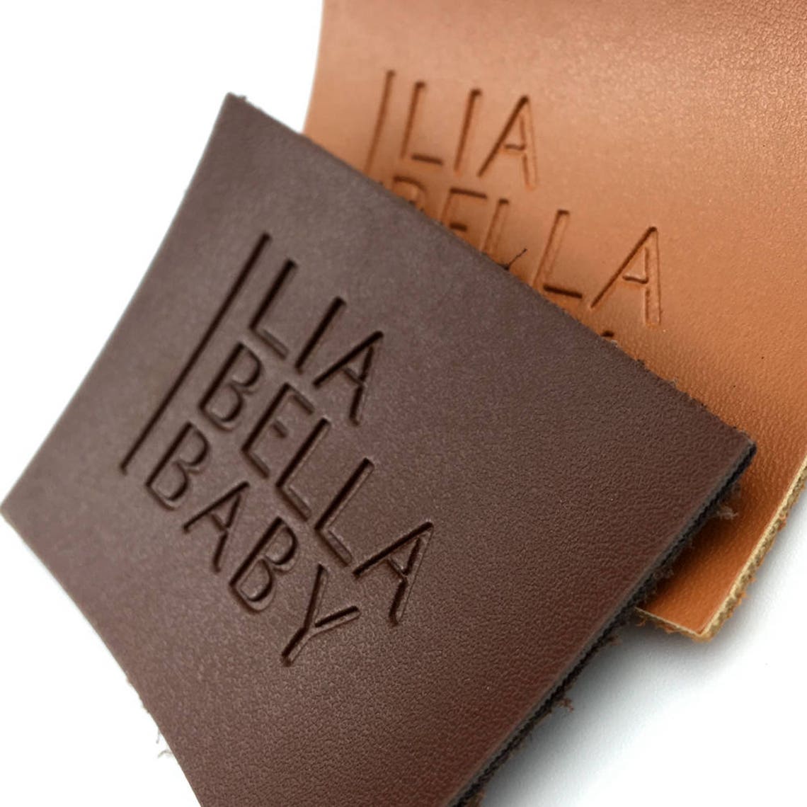 50pcs Custom Embossed Genuine Leather Label Custom Genuine Etsy