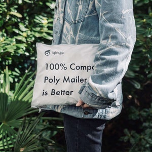 生分解性&堆肥化可能なエコ郵便用郵送バッグ、EcoPackables 100%堆肥化可能&生分解性メーラー -50個- 環境に優しいパッケージ