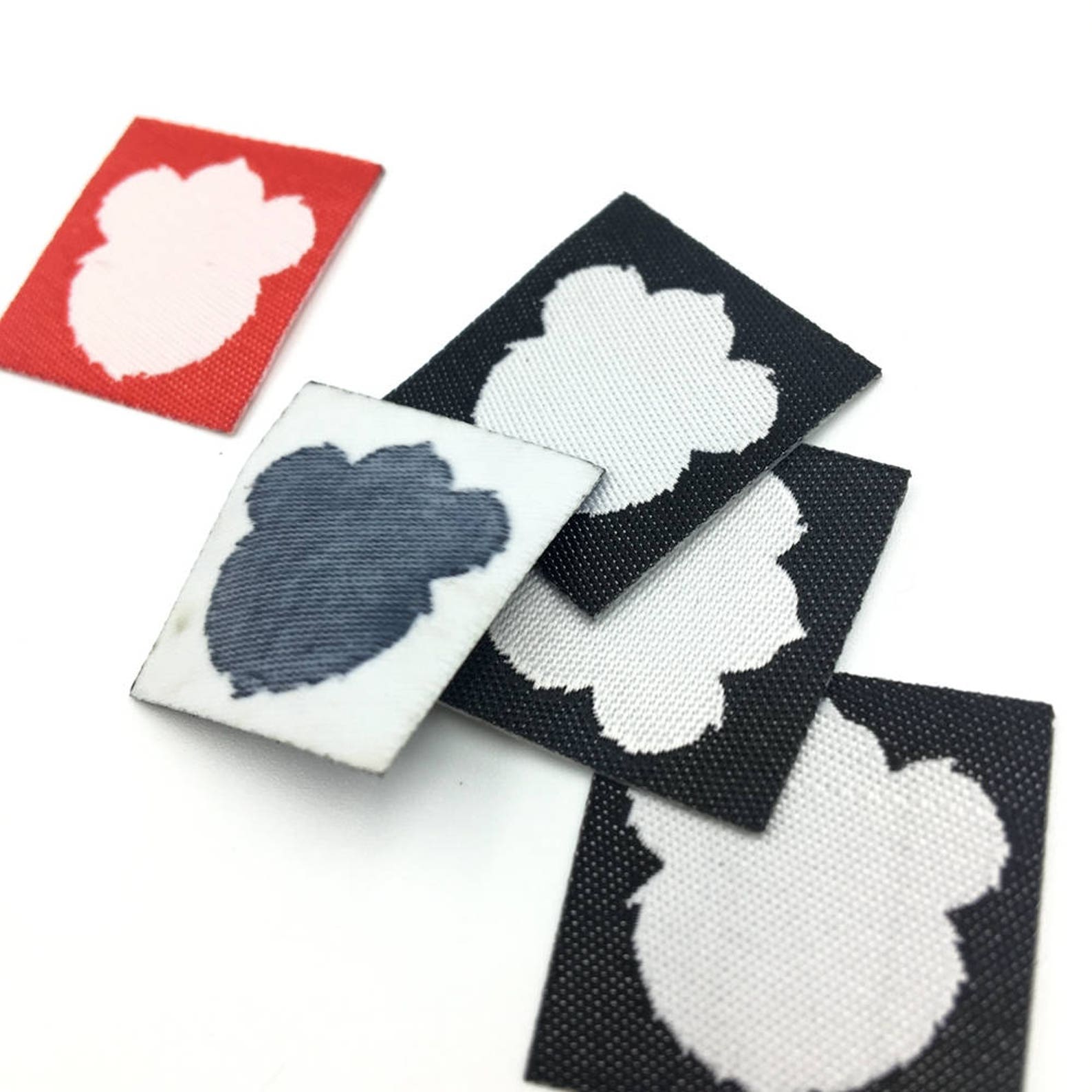 Iron on woven name labels