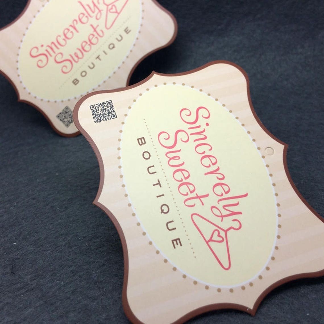 500 die cut hang tags die cut tags custom die cut hang tags Etsy