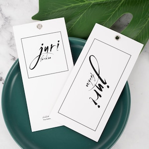 100 etiquetas de roupas, etiqueta pendurada personalizada, etiquetas de roupas personalizadas, etiquetas de roupas personalizadas, etiqueta de produto com barbante, etiqueta boutique moderna para roupas
