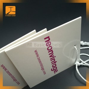 1000 etiquetas colgantes pesadas, etiquetas colgantes pesadas de 500/600/700 g/m², etiquetas personalizadas en papel blanco grueso brillante/mate para accesorios y joyas para bricolaje