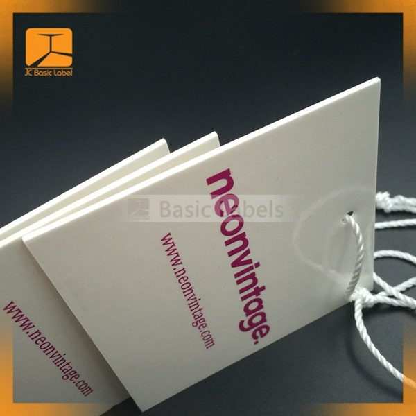 1000 heavy hang tags, 500/600/700gsm heavy hang tags, custom tags in Thick Glossy/Matte White Paper for Accessory and Jewelry for DIY