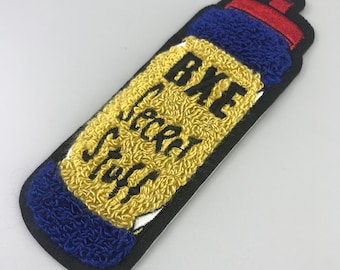 Parche de chenilla, parches de chenilla personalizados, parches de chenilla personalizados, parche de letras universitarias, bordado de chenilla y fieltro