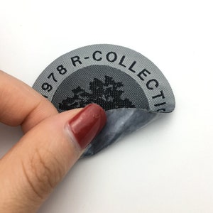 600pcs iron on woven label, woven iron on labels for clothing, iron on woven labels for clothing, woven iron on name labels