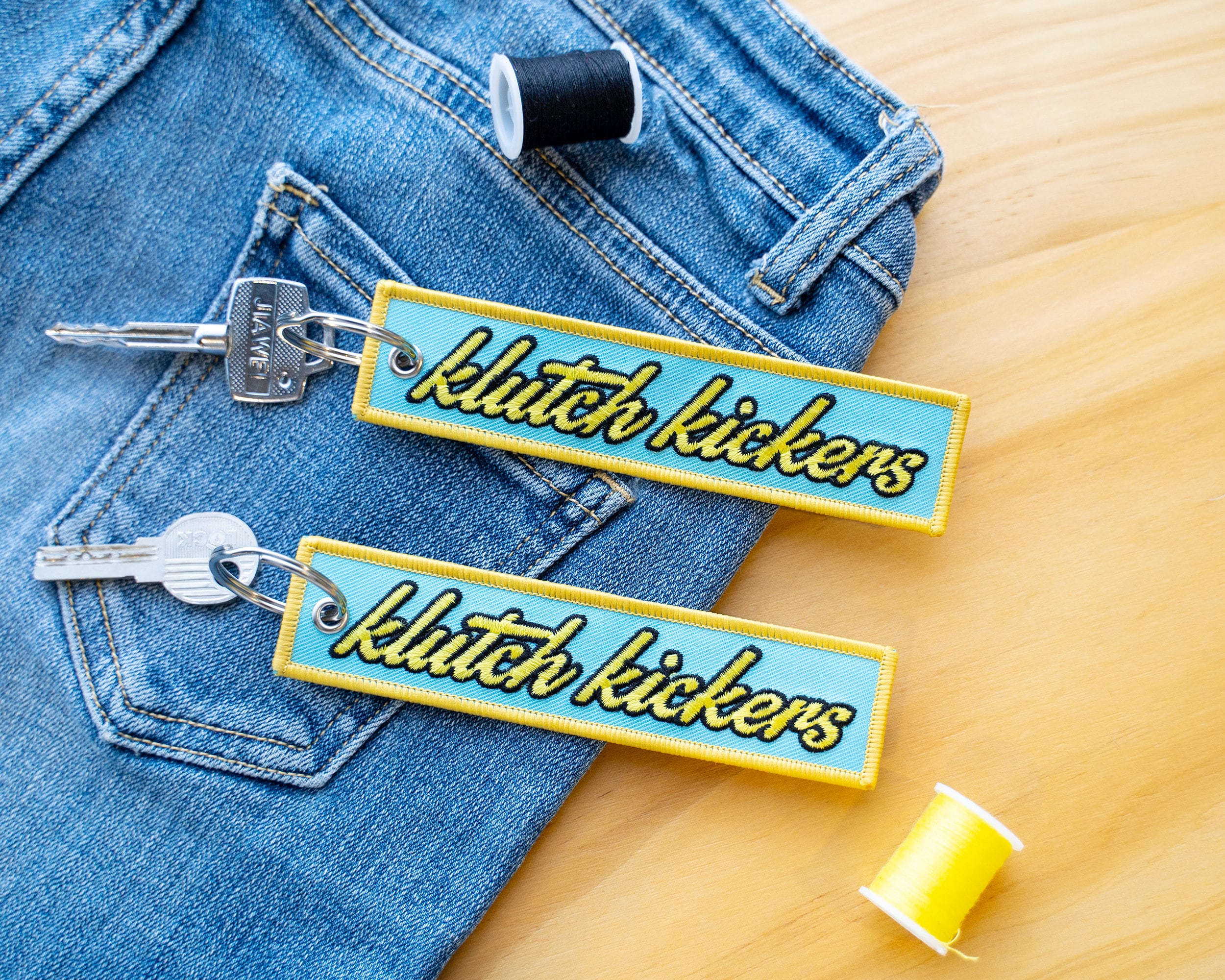 Custom Embroidery Key Tag | Custom Jet Tag | Sports Team Keychain