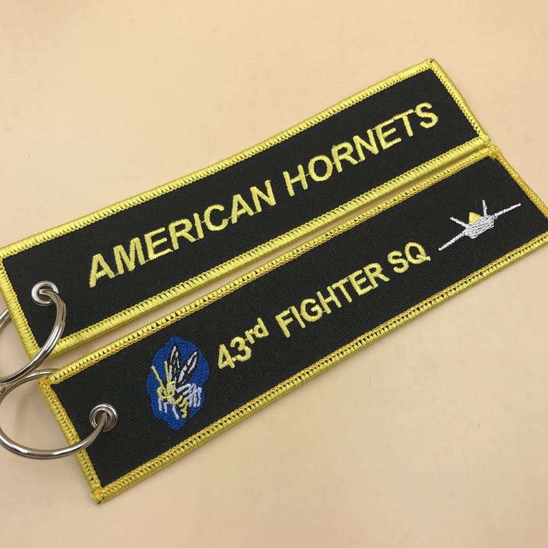 50 Flight Keytag Keychain embroidery Keyring Embroidered Etsy