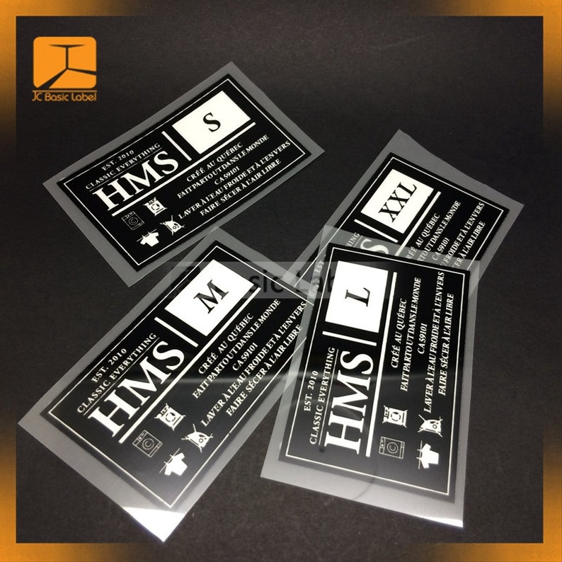 250 Tagless Heat Transfers Labels Iron on Labels heat Etsy