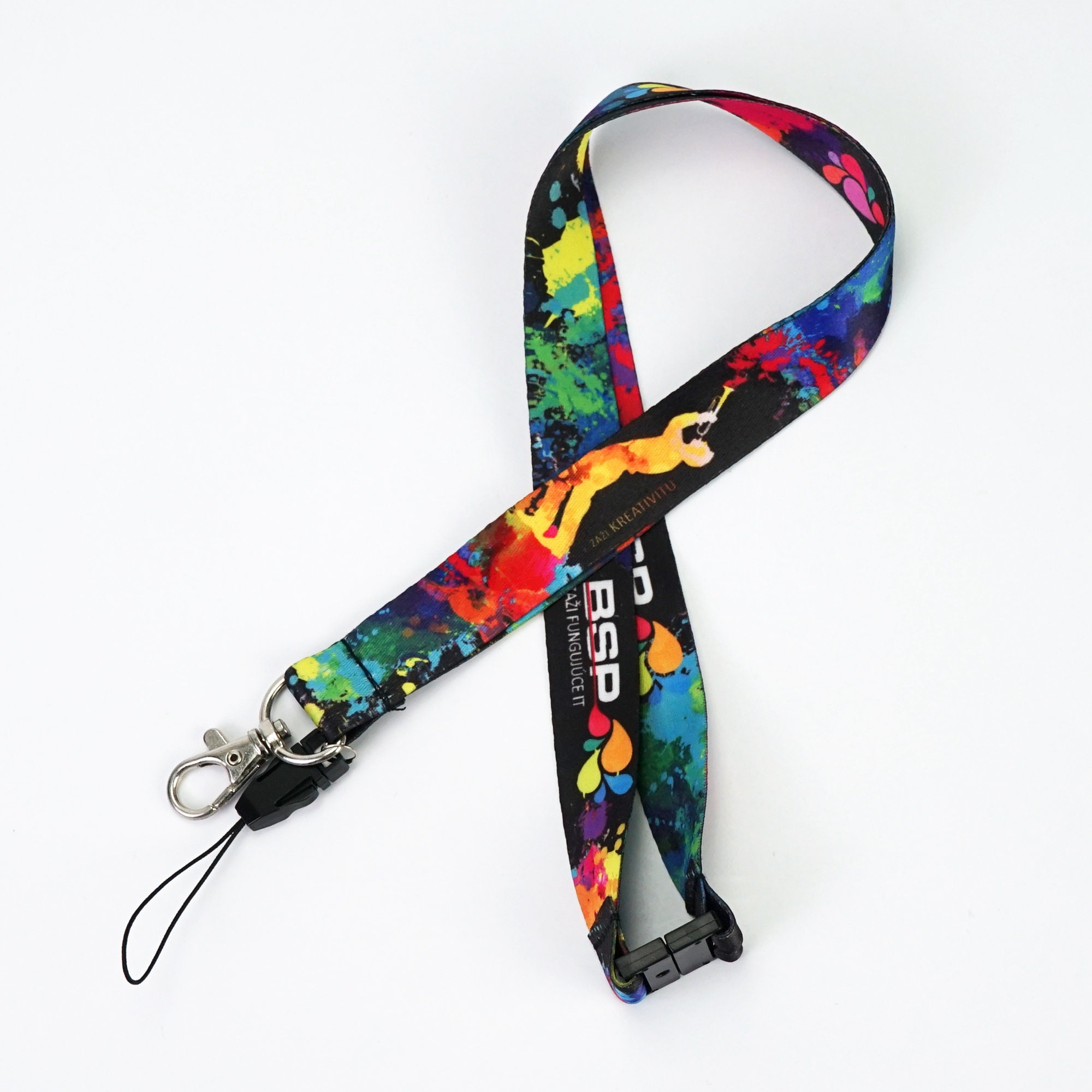 150 badge lanyard Custom Lanyards Key Fobs Club custom nylon Etsy