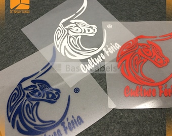 500 Tagless Etiketten, Bedruckte Etiketten zum Aufbügeln, Benutzerdefinierte Heat Transfer Label, Heat Transfer Vinyl