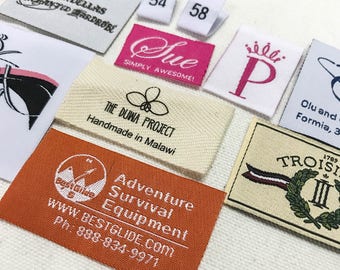 500 custom clothing labels, hem tags, hem labels, pip woven tag, woven tag, clothing tag, woven label custom, clothing labels