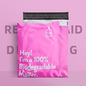50-1000 Eco friendly high quality shipping bag custom printed logo biodegradable mailer for tshirt, hoodies plastic pack for clothing