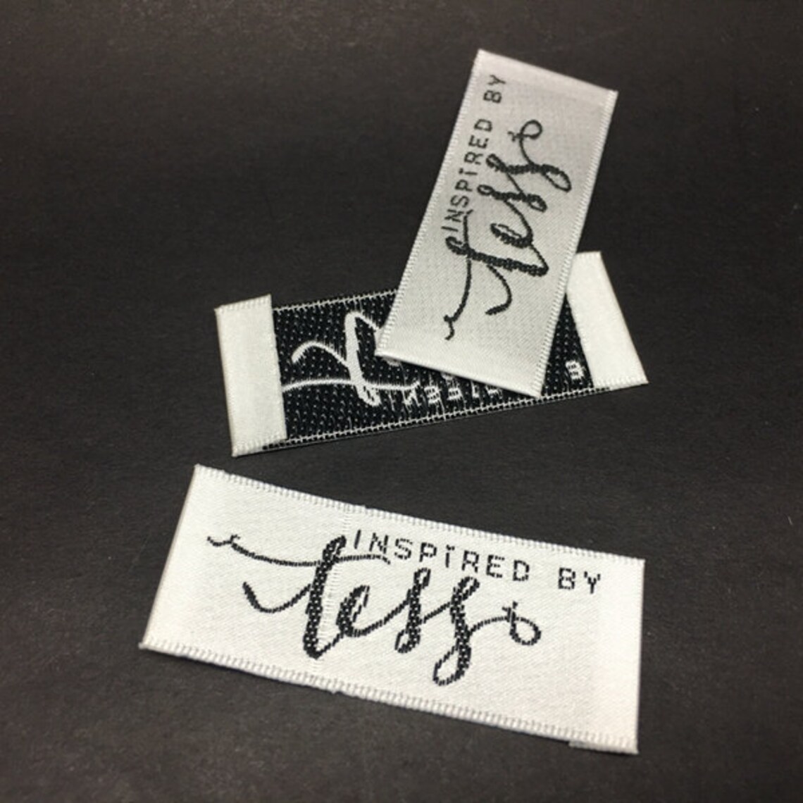100 Satin Woven Labels Woven Satin Labels Clothing Woven Etsy