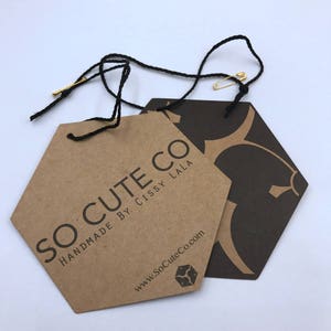 500 etiquetas de colgar Kraft personalizadas, etiqueta de regalo rectangular, Estilo vintage Kraft Hangtag, Etiquetas de swing boutique únicas, kraft craft orgánico
