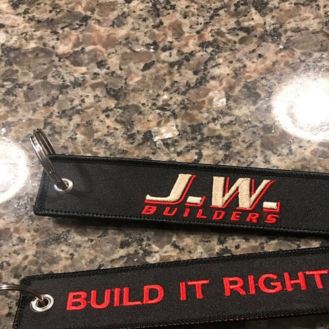 Flight tag custom Custom Keychain Jet Tag Embroidered KeyChain Etsy