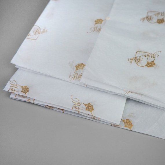 1500pcs Custom Tissue Paper Logo, Wrapping Paper Packaging, Personalised Tissue  Wrapping, Print On, Paper Package 
