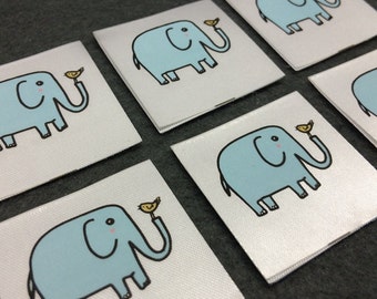 100 satin printed label , Silk label,Screen printing label